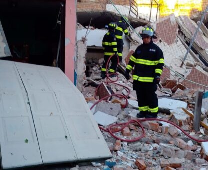 Atención a deflagración en Lomas de Vista Hermosa